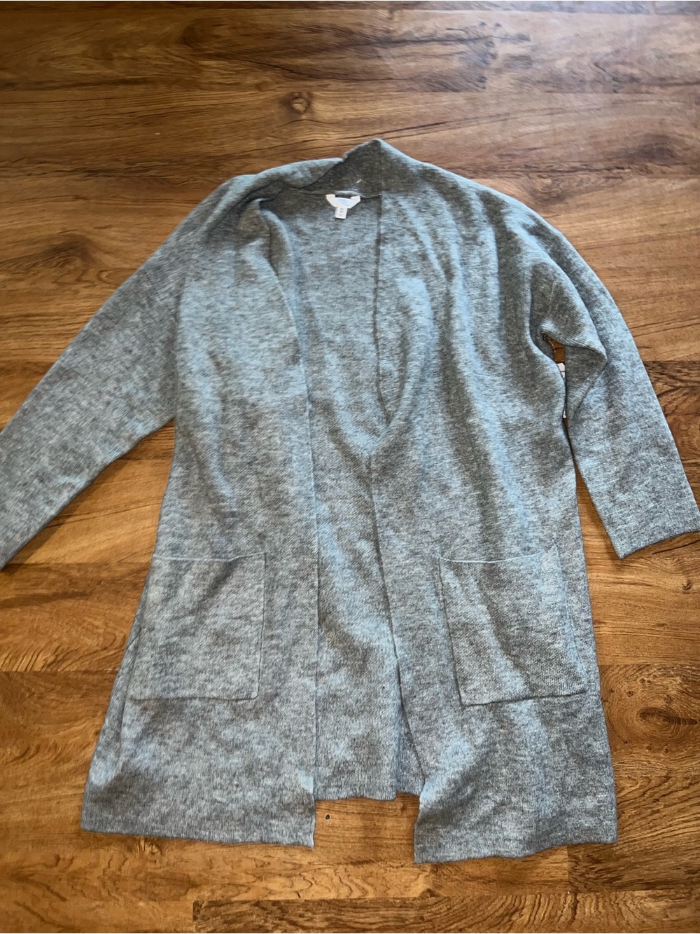 NWT Time and Tru Gray Long Cardigan Women XXL